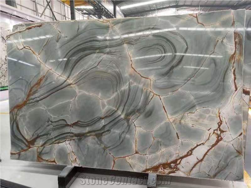 Blue Roma Quartzite Slab Tabletop Work Top