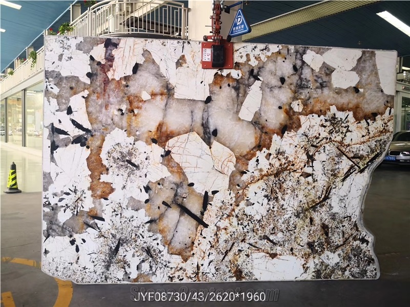 Brazil Pandora Granite White Granite Polished Slab