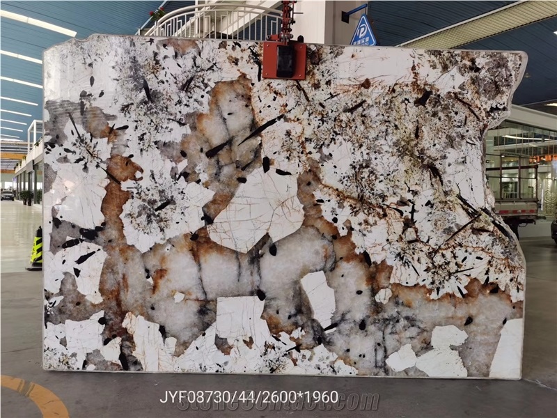 Brazil Pandora Granite White Granite Polished Slab