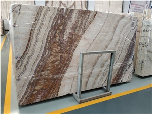 Red Dragon Onyx Bookmatch Polished Slab Tile