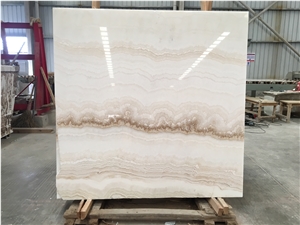 White Jade Straight Onyx Slab Wall Tile White Jade Straight Onyx Slab Wall Tile