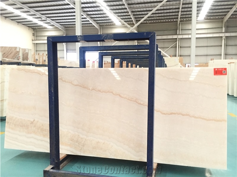 White Jade Straight Onyx Slab Wall Tile