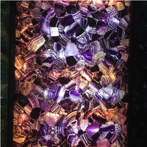 Agate Stone Purple Semiprecious,Backlit Agate Wall Tile 