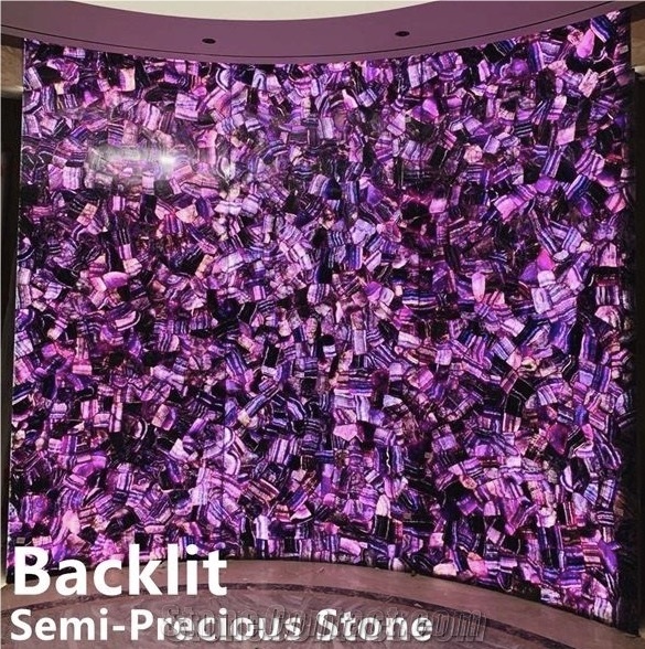Luxury Purple Stone Agate,Amethyst Dark Purple Flower Design
