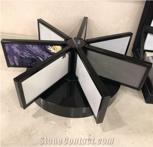 Spinning Tile Table Display Stand For Stone Marble Granite 
