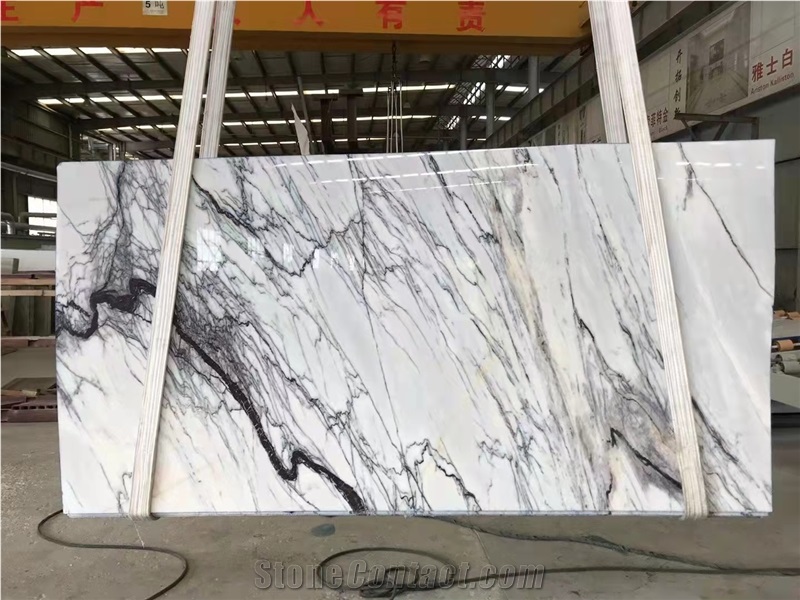 Italy Lilac White Marble Polished Stair Treads & Steps
