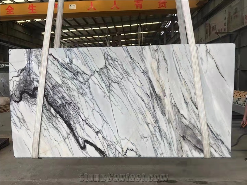 Italy Lilac White Marble Polished Stair Treads & Steps