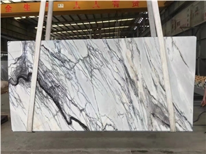 Italy Lilac White Marble Polished Stair Treads & Steps