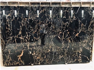 Chinese Nero Portoro Emperador Dark Gold Marble Slabs