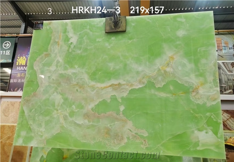 Green Onyx Slabs Jade Green Onyx Wall Tile