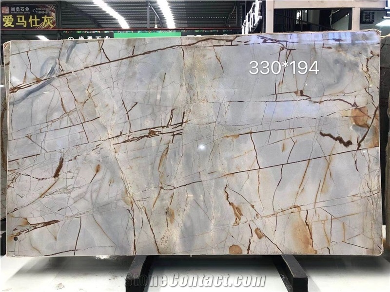 Luxury Roma Imperiale Quartzite  Slab Blue Roma Quartzite 
