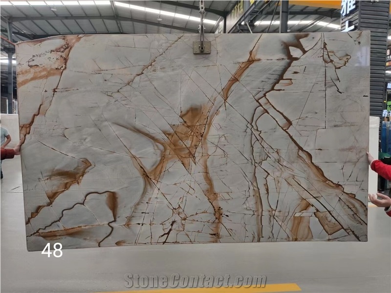 Luxury Roma Imperiale Quartzite  Slab Blue Roma Quartzite 