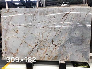 Luxury Roma Imperiale Quartzite  Slab Blue Roma Quartzite 