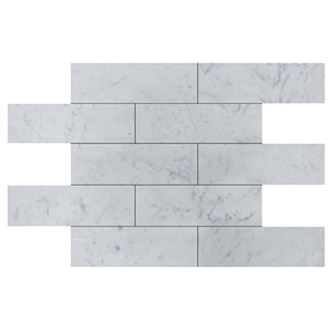 Carrara White Marble 4"X12" Walling Tiles Carrara White Marble 4"X12" Walling Tiles