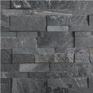 Glacial Black Slate Ledger Panel For Walling