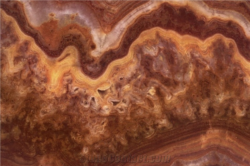  Onice Rosso Vaticano Slabs