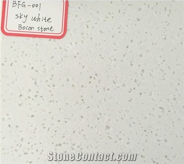 Sky White Bfg-001 Artificial Quartz Stone Tiles/Slabs