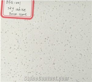 Sky White Bfg-001 Artificial Quartz Stone Tiles/Slabs