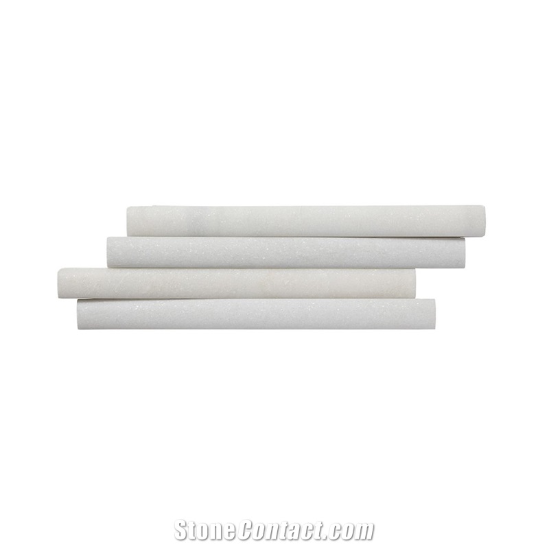 CRYSTAL WHITE Marble, CRESCENT INTERLOCK (Dimensional Tile)