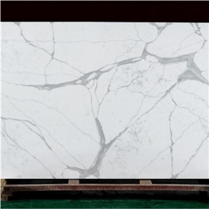 Elegant Artificial Stone Quartz Kitchen Slab