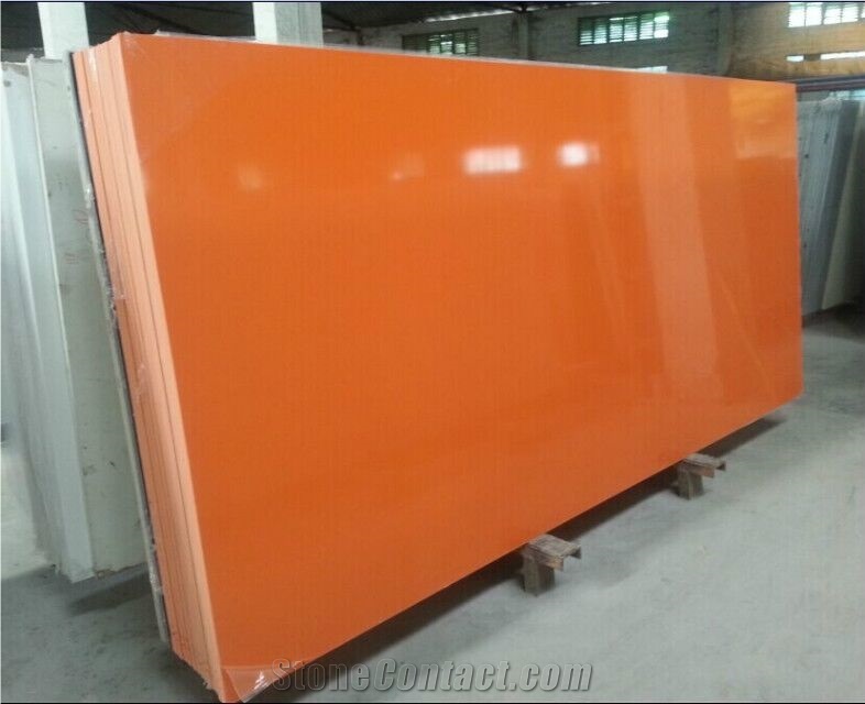 Elegant Artificial Stone Quartz Kitchen Slab
