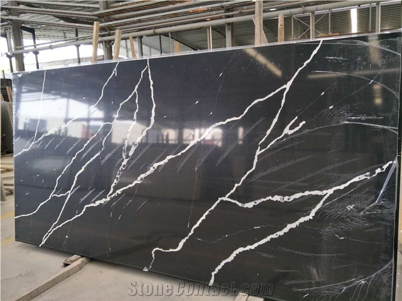 Elegant Artificial Stone Quartz Kitchen Slab