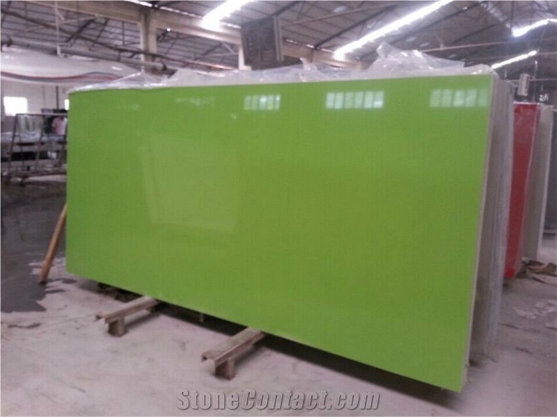 Elegant Artificial Stone Quartz Kitchen Slab