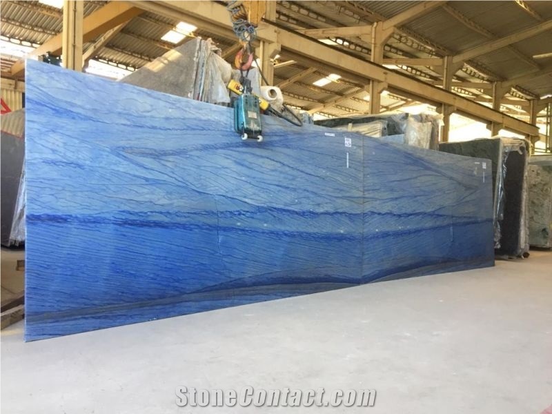 High Quality Azul Macaubas Slab For Bathroom And Countertop