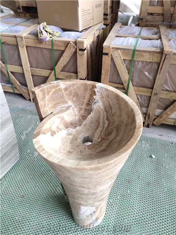 Marble Wash Basin Rectangular Bathroom Vessel Sink