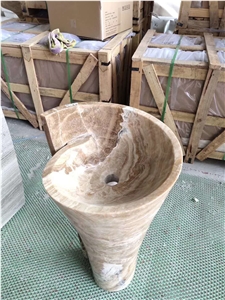 Marble Wash Basin Rectangular Bathroom Vessel Sink
