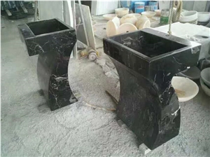 Marble Wash Basin Rectangular Bathroom Vessel Sink