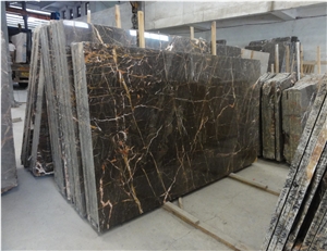 Nero Port Laurent Natural Marble Slab Wall/Floor Covering Nero Port Laurent Natural Marble Slab Wall/Floor Covering
