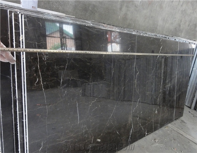 Nero Port Laurent Natural  Marble Slab Wall/Floor Covering