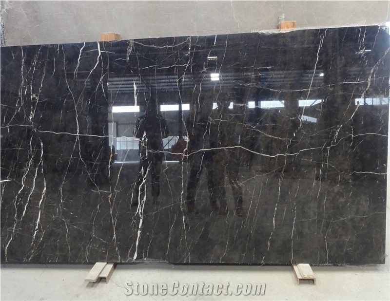Nero Port Laurent Natural  Marble Slab Wall/Floor Covering