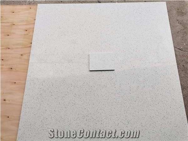 Sparkle Diamond Mirror Shining Crystal White Quartz Stone