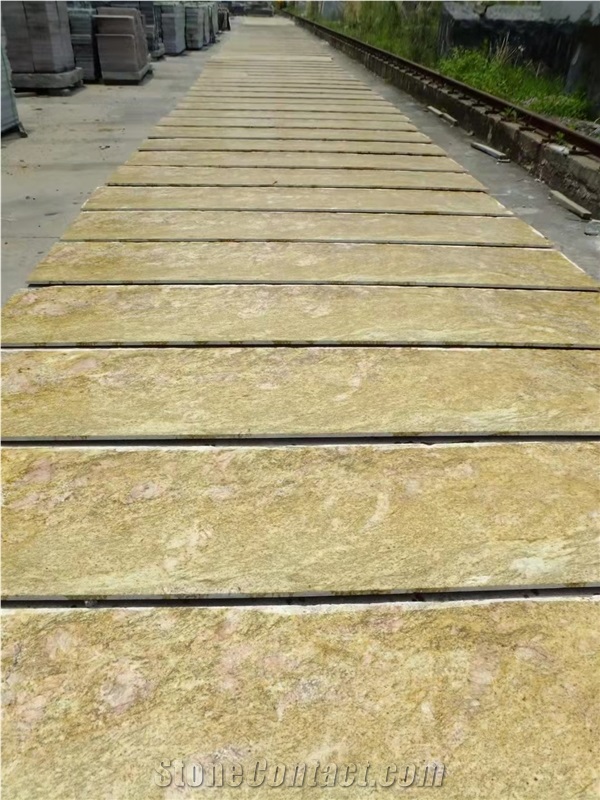 Imperial Prada Shiva Raja Colonial Gold Slab Tile Step Tops 