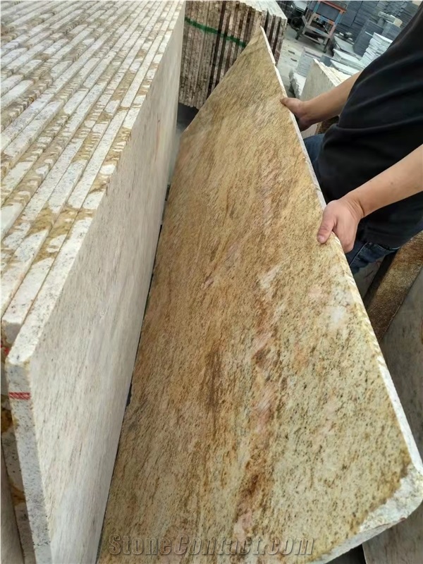 Imperial Prada Shiva Raja Colonial Gold Slab Tile Step Tops 
