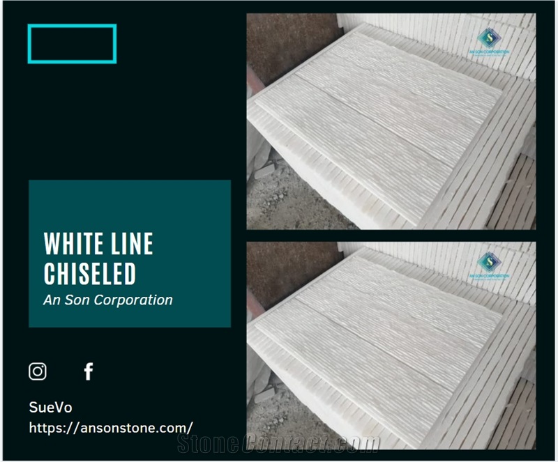 Hot Product - Vietnam White Line Chiseled For Cladding 