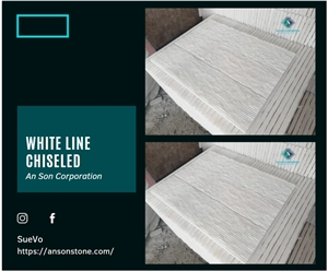 Hot Product - Vietnam White Line Chiseled For Cladding Hot Product - Vietnam White Line Chiseled For Cladding