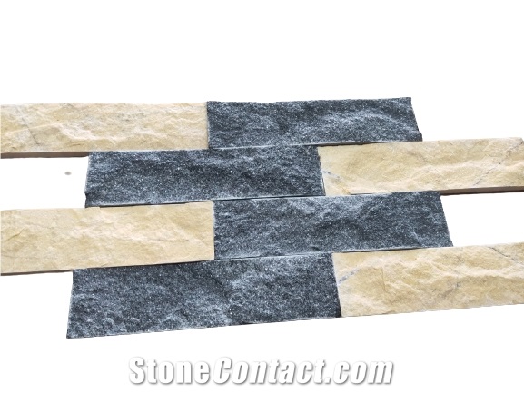 Top Walling Stone Black & Yellow Split