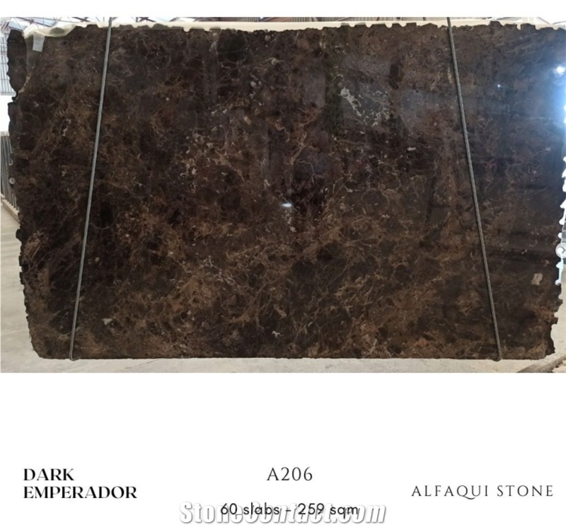 Dark Emperador Marble Polished Slabs