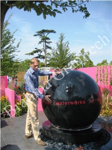Granite Floating Fountain, Sphere Fountain, Granite Globes