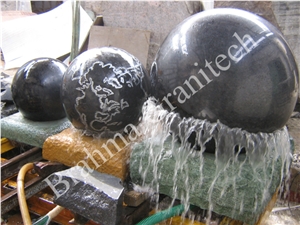 Granite Floating Fountain, Sphere Fountain, Granite Globes