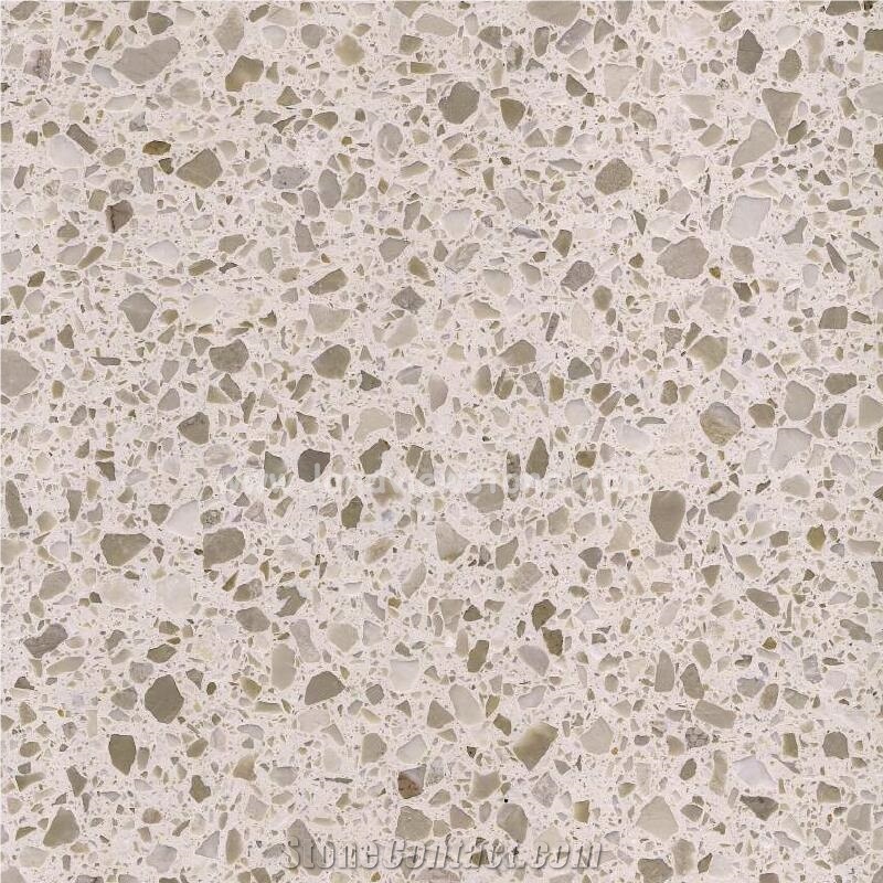 Blue Terrazzo Slab Cement Slab For Benchtop Island Top