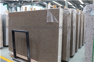 Brown Cement Terrazzo Slabs Tiles 