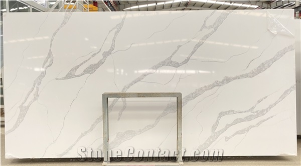 Calacatta Leon Quartz Slabs, Calacatta Quartz Slabs