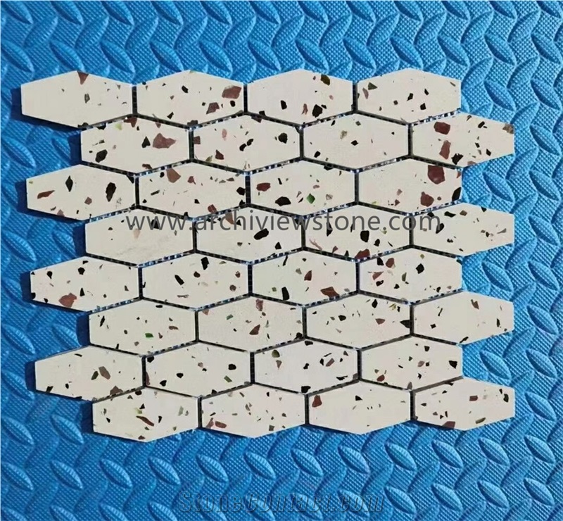 Colourful Cement Terrazzo Wall Floor Mosaic Tiles