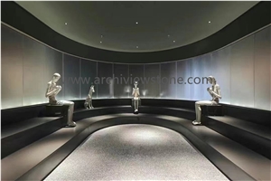 Italy Grey Dark Grey Terrazzo Slab Cement Tiles