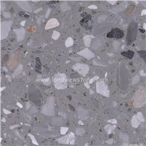 Light Grey Terrazzo Slab Floor Paving Wall  Tile