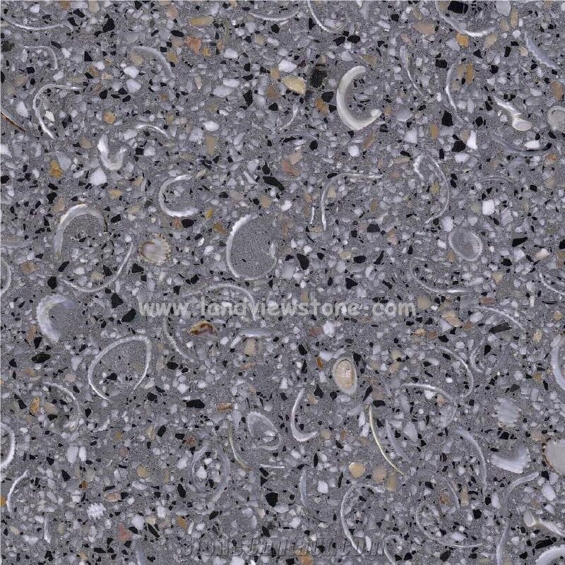 Light Grey Terrazzo Slab Floor Paving Wall  Tile